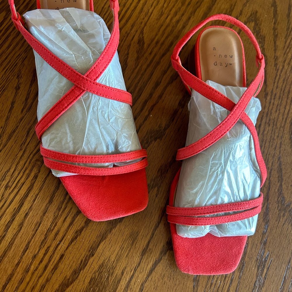 A new day orange sandal 8 women’s